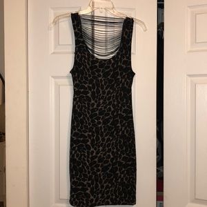 Forever 21 cheetah print dress sz M